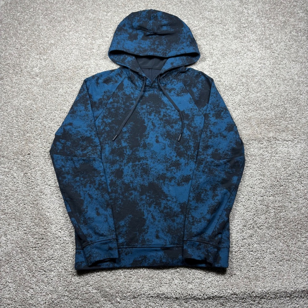 Lululemon City Sweat Pullover Hoodie Graphite Marble Blue Black French Terry XS